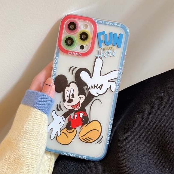 Soft Case Silikon TPU Transparan Motif Tikus Cover IPhone 12 13 SE 6 6S 7 8 Plus X XS XR 11 Pro Max