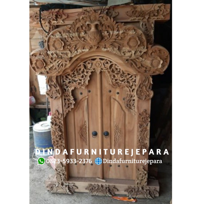 Jendela gebyok bali - jendela rumah motif bali - jendela pintu bali