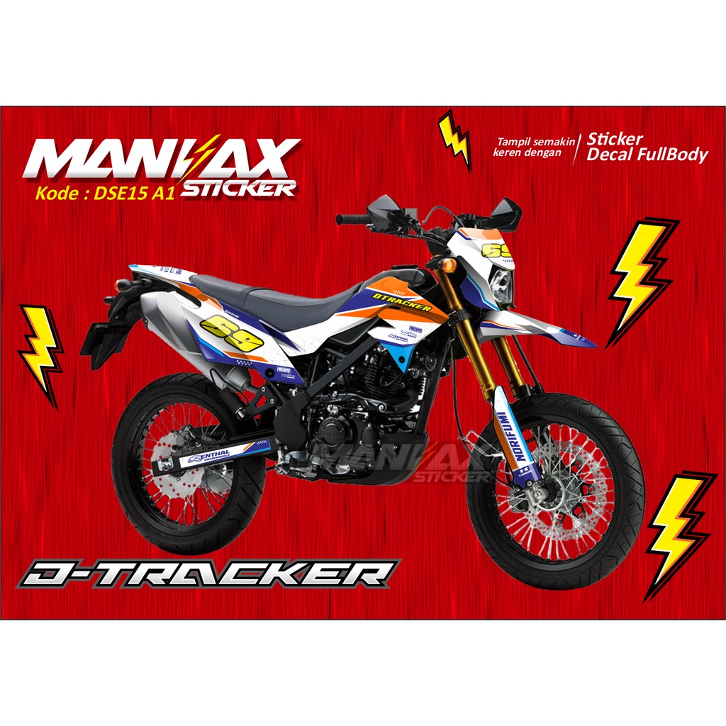 Decal Stiker Motor Trail Dtracker SE Fullbody - Dekal KLX Dtracker Decal Dtracker Custom - DSE15
