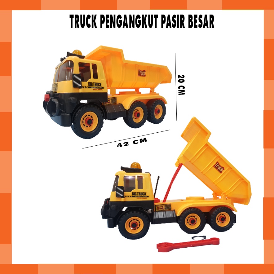 Mainan truck pasir / mainan truck molen /construction big truck molen /Truk Pasir/ Dump Truck