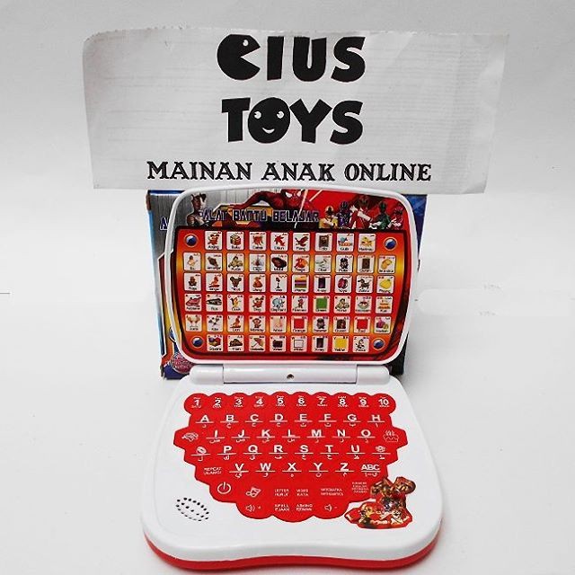 mainan laptop untuk anak power ranger murah