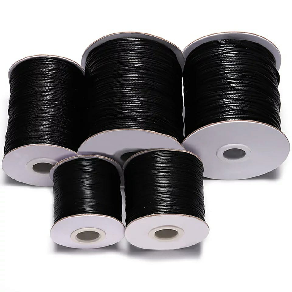 Tali Korea Wax Cord/Tali Kulit Korea/Tali Gelang Glossy Korea Untuk DIY ukuran 0.5-1.0mm Harga/160 Meter