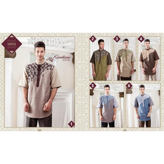 Baju Koko Elegan Kamiliano Koko Pakistan Castle Grosir