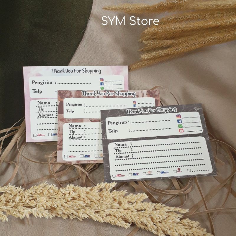 

Label Pengiriman Online Shop | Kartu Pengiriman Olshop | Label Alamat Olshop