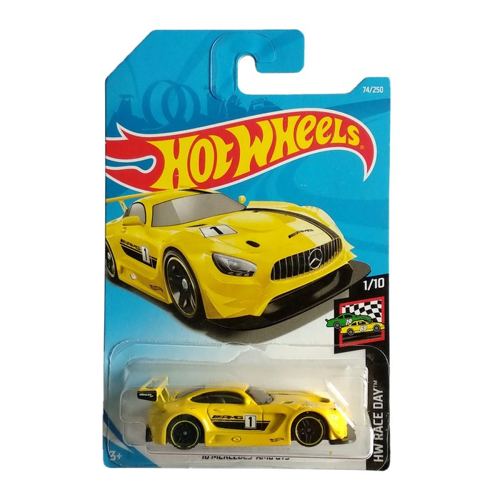 hot wheels 16 mercedes amg gt3 yellow