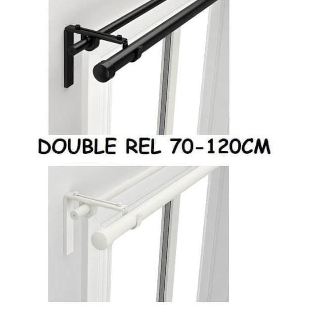 Garansi Paket Double Rel Gorden Vitrase Racka 70 1cm Shopee Indonesia