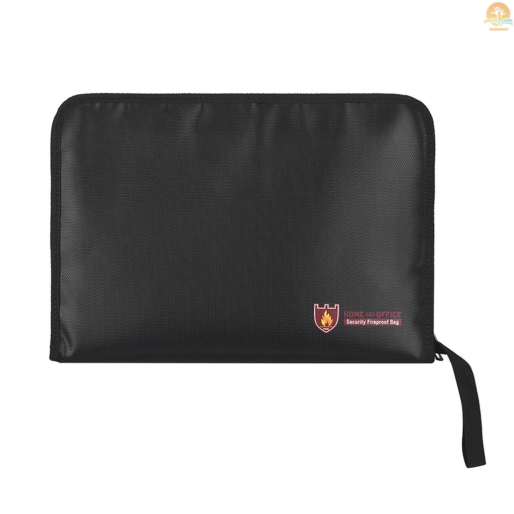 Fireproof Expanding File Folder Document Bag Water &amp; Fire Resistant Silicone Coated Accordion Expandable File Organizer Pouch Holder Zipper Closure for Office Home Bank