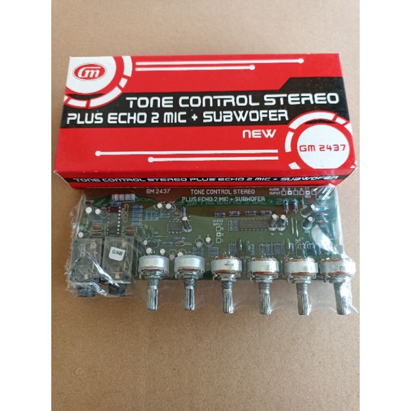 KIT TONE CONTROL PLUS ECHO PLUS 2 MIC + SUBWOFER GM 2437