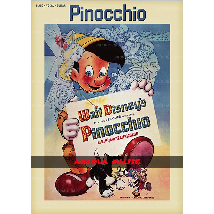 Buku Piano Soundtrack / (PD-74) PINOCCHIO