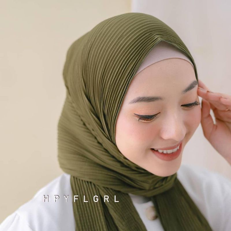 hijab pashmina plisket premium panjang 75x170 tanpa garis tengah//pashmina plisket terlaris murah-2