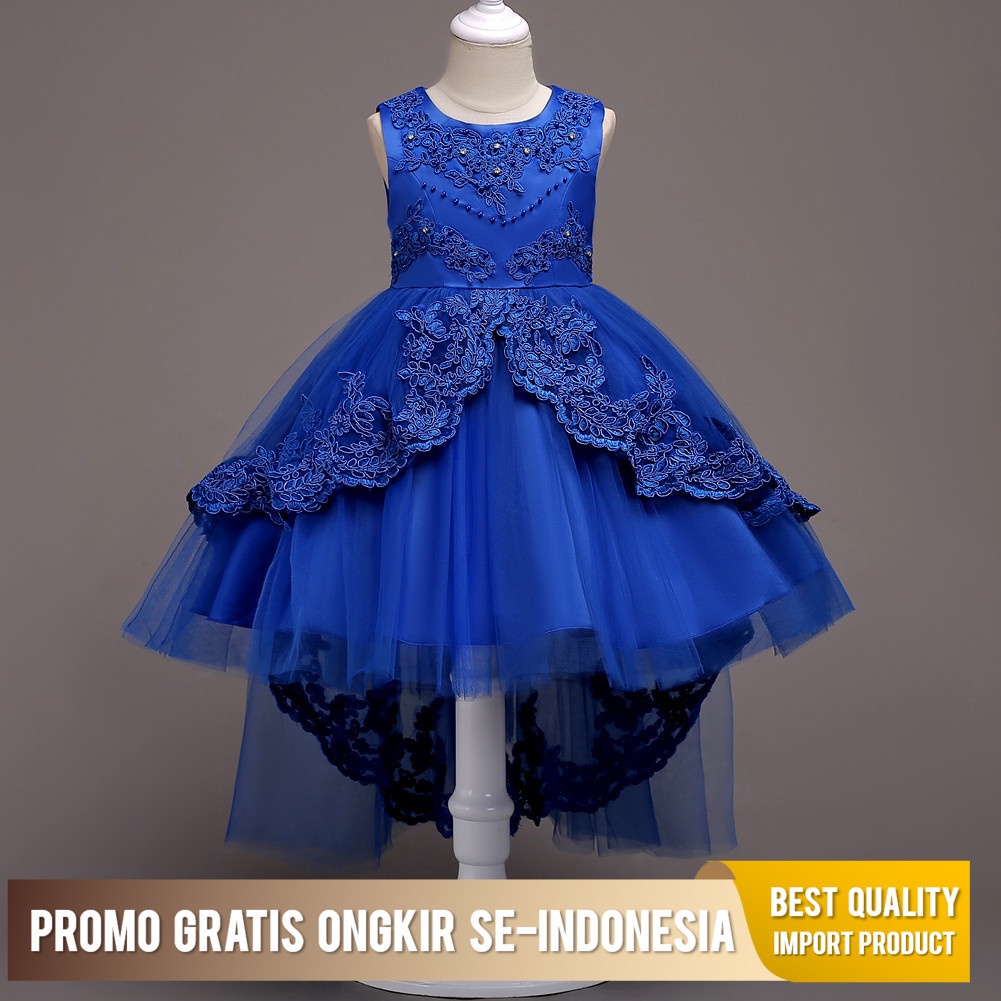 Gaun Pesta Anak Perempuan Putri Ekor Anak-anak, Gas, Gaun Catwalk