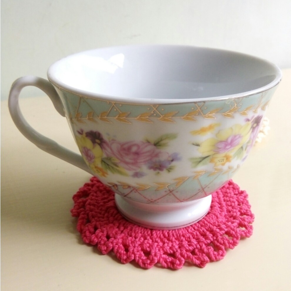 Alas Gelas Rajut / Tatakan Gelas Rajut