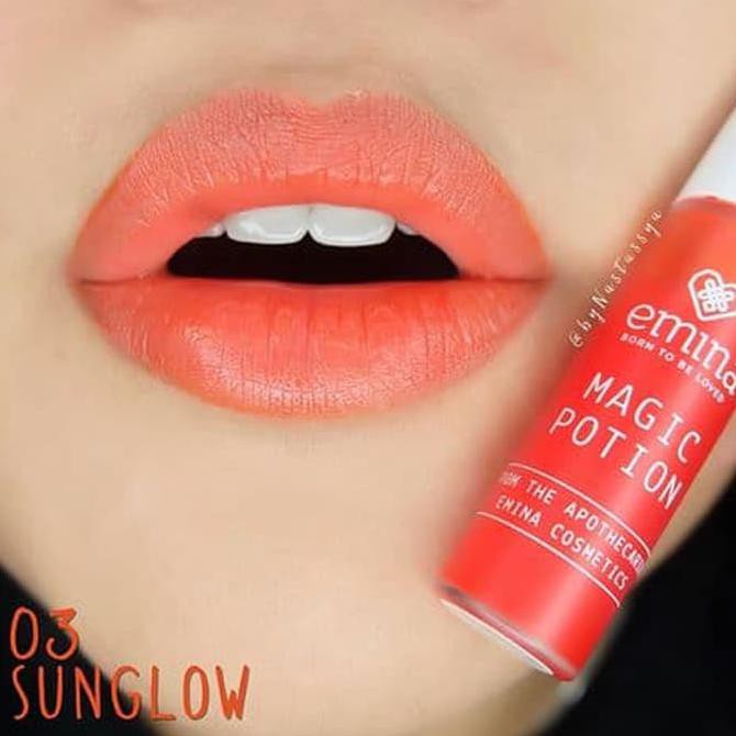 EMINA LIP TINT MAGIC POTION SUNGLOW LIPTINT LOKAL MURAH ORI