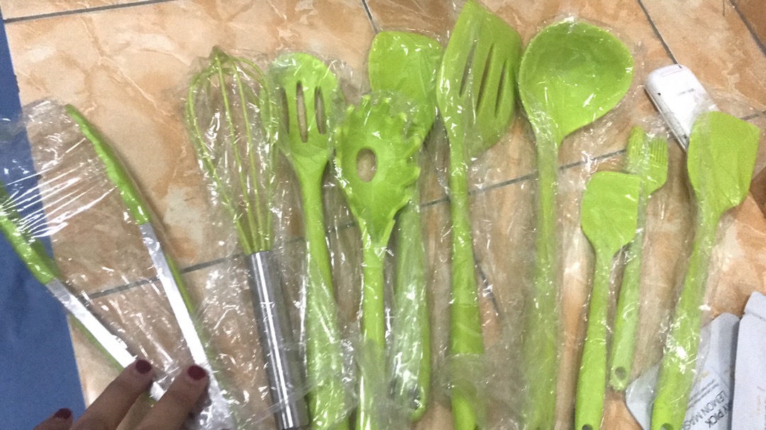 Sodet Silicone 10 Pcs Bpa Free  - Spatula Anti Panas, Anti Baret Wajan