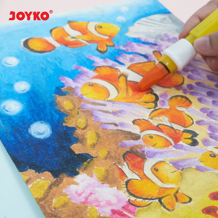 Joyko OP-24S / Krayon Minyak / Crayon / Oil Pastel  24 Warna