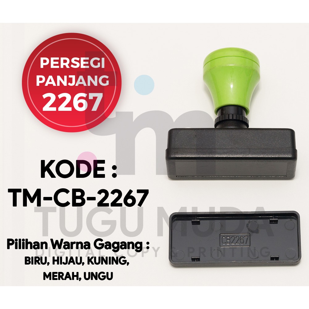 

GROSIR Gagang Stempel Flash PERSEGI PANJANG 2267 (22x67mm) -TM-CB-2267