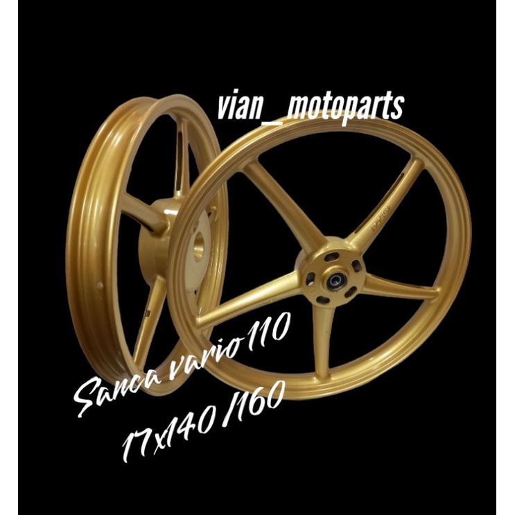 velg pelak raciing V rossi palang 5 Ring 17x140/160 vario 110 beat scopy geneo specy