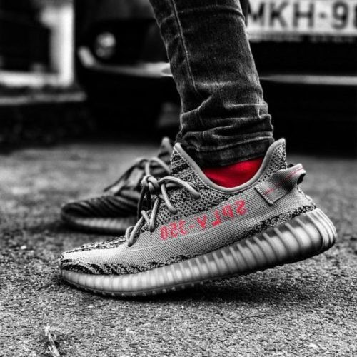 SEPATU ADIDAS YEEZY V2 BELUGA 2.0 PREMIUM ORIGINAL COWOK CEWEK VIETNAM RUNNING ABU GREY