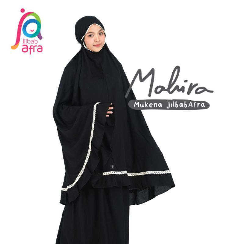 Mukena Mahira by Jilbabarfa mukena dewasa / mukena rayon / Mahira Charcoal / mukena jilbabArfa hitam