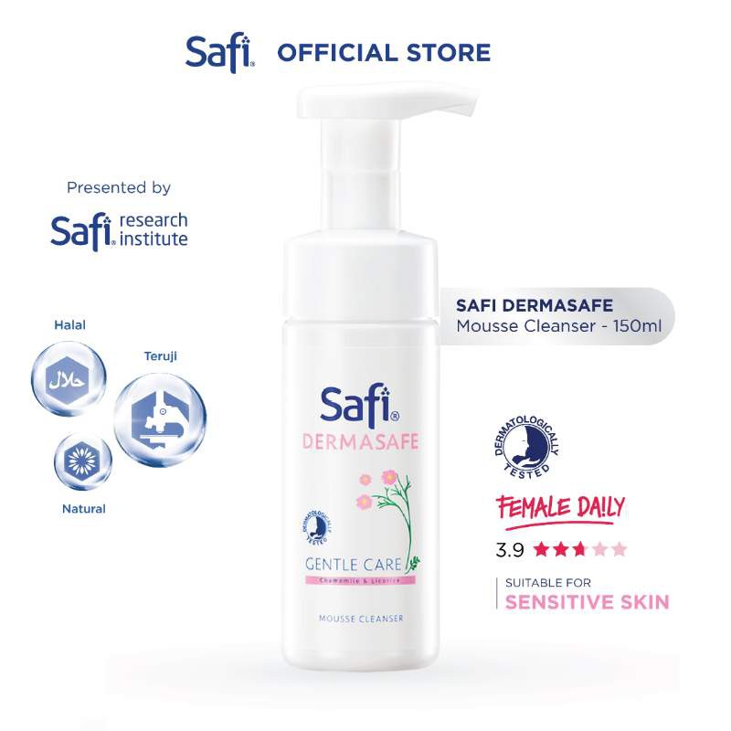 SAFI DERMASAFE GENTLE CARE MOUSSE CLEANSER 150ml