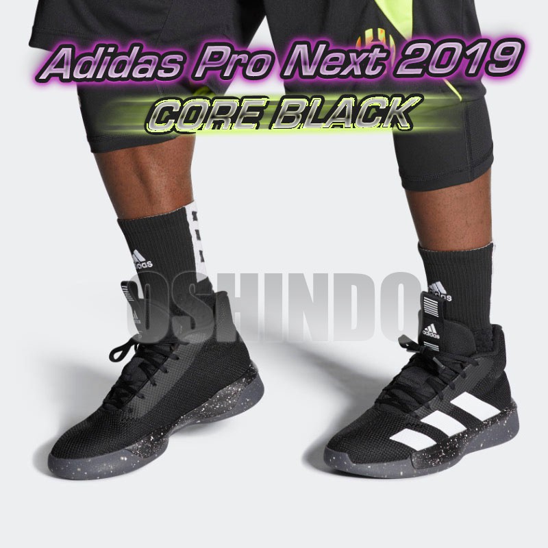  Sepatu  Basket  Adidas  Pro Next 2021 Core Black Asli 