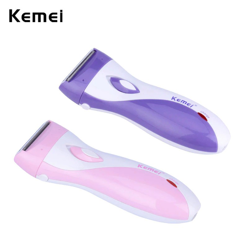 Alat Cukur Rechargeable Elektrik Shaver Bulu Rambut Tangan Kaki Ketiak Wanita Kemei KM-3018