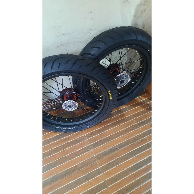 sepaket banset klx supermoto rim 17 paket sultan