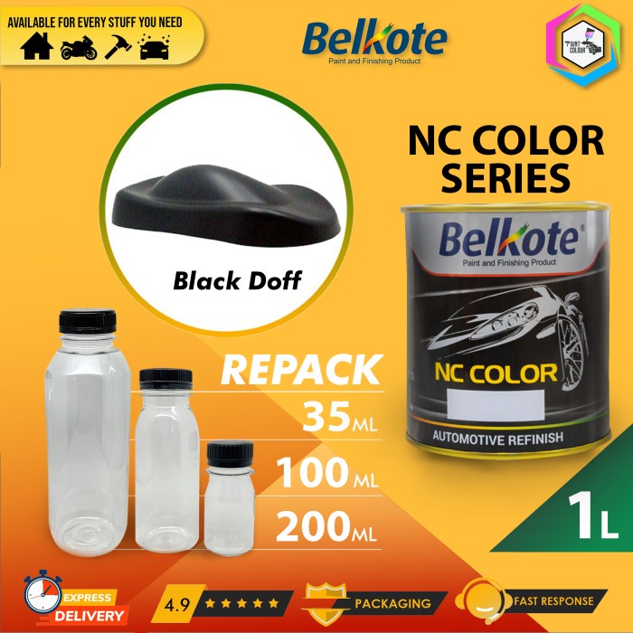 Cat Duco Belkote NC Colour Automotive Refinish - Black Doff