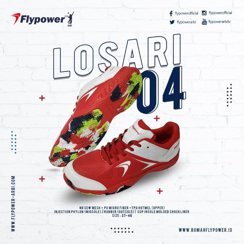 sepatu flypower losari 4 badminton