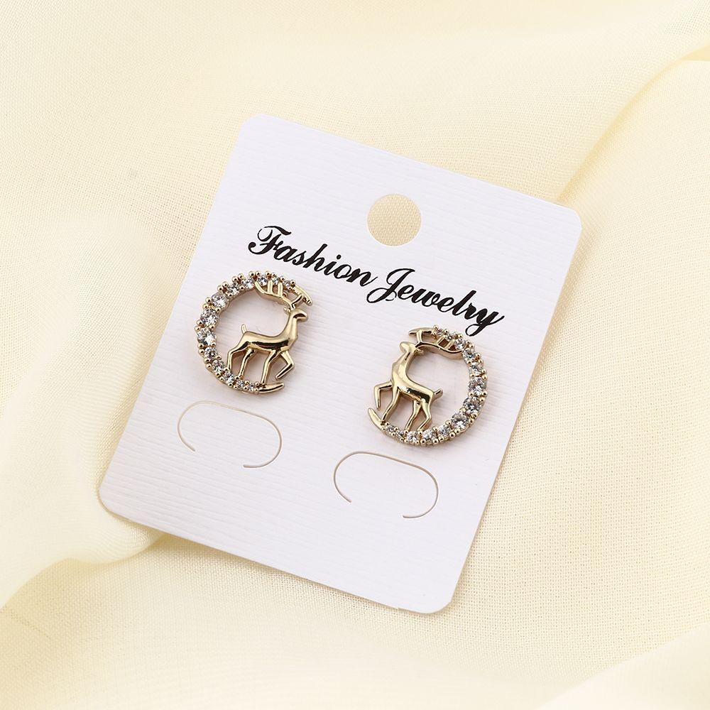 R-flower Stud Earrings Dekorasi Pesta Hadiah Lonceng Rusa Xams