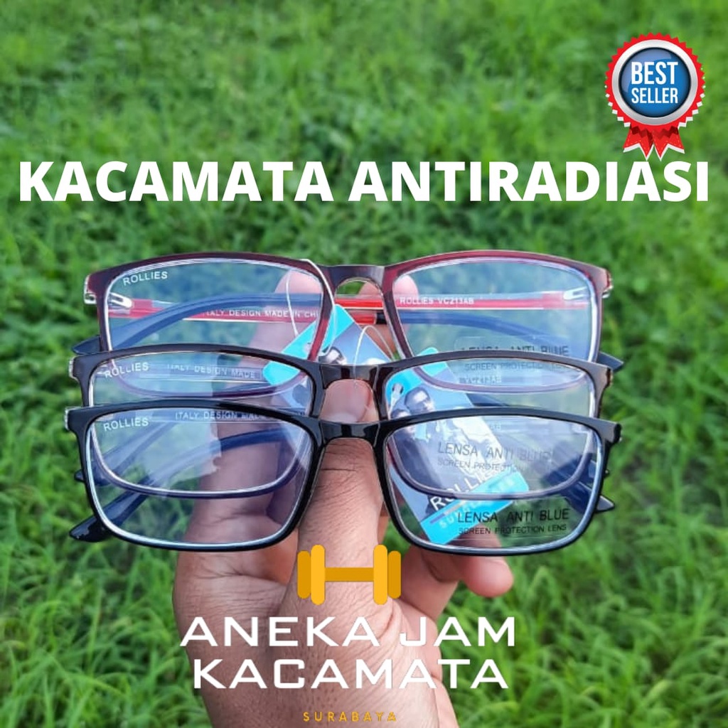 Kacamata wanita/pria Lensa antiradiasi type VC213.IE/Kacamata blueray/Kacamata anti radiasi/Kacamata sungglasses bening transparant/