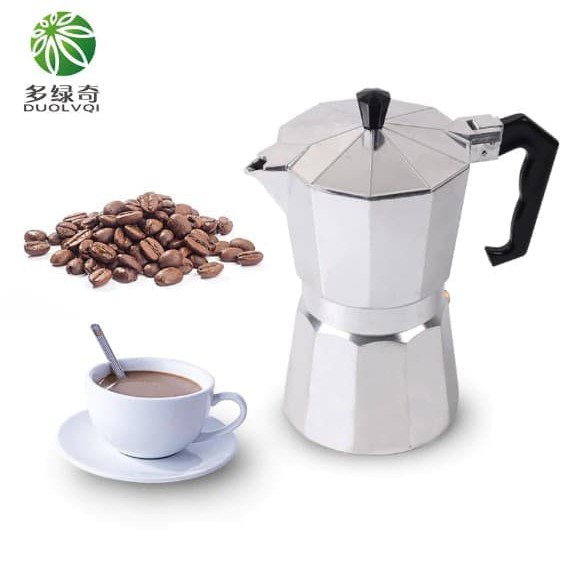 Teko Kopi Alumunium Untuk 9 Cup Moka Pot Aluminium 450ml CP0450AL