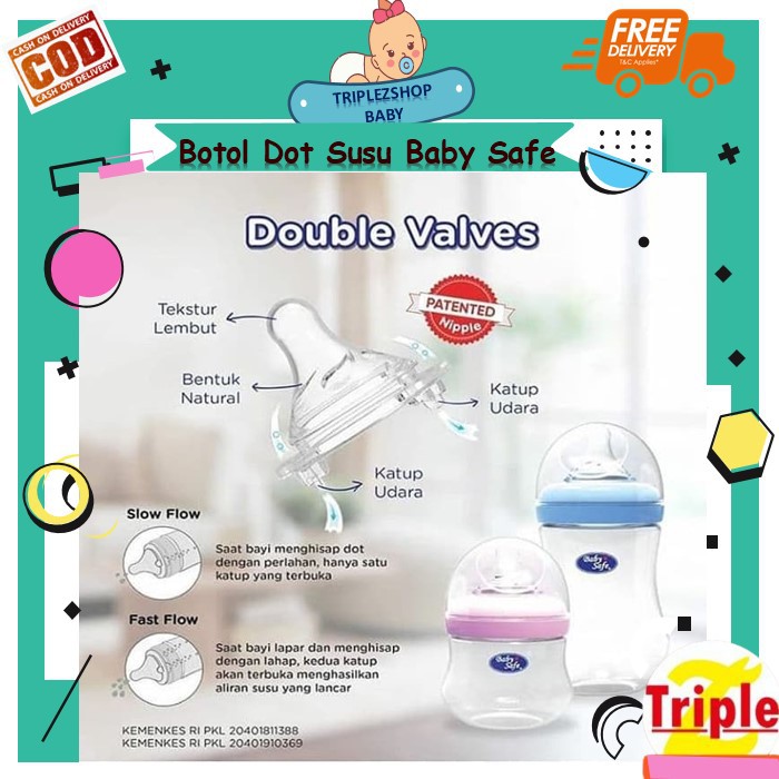 Botol Susu Bayi Baby Safe Wide Neck