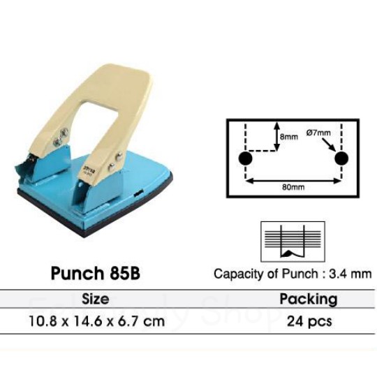 

Stok Ready PEMBOLONG KERTAS JOYKO 85B PUNCH 85 MAP BINDER KANTOR FOTOCOPY MURAH Limited