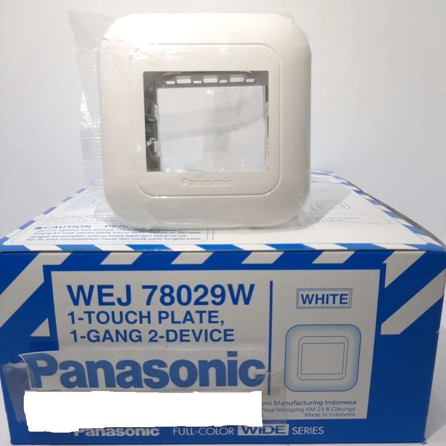 Frame Plat  Saklar 1 Gang 2 Device Panasonic WEJ 78029 WEJ78029 Putih