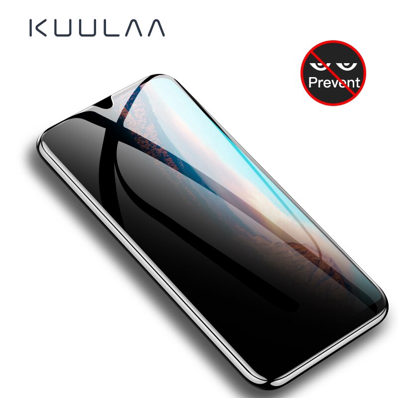 

KUULAA Tempered Glass Pelindung Layar Anti Spy Full Cover untuk Xiaomi Mi REDMI