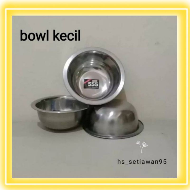 Bowl kecil / baskom Kobokan stainless