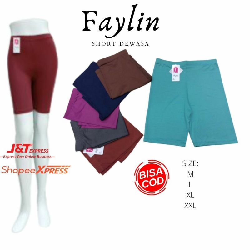 FAYLIN | Celana Short Dewasa/Model Celana Ketat/Short Faylin/ LG02