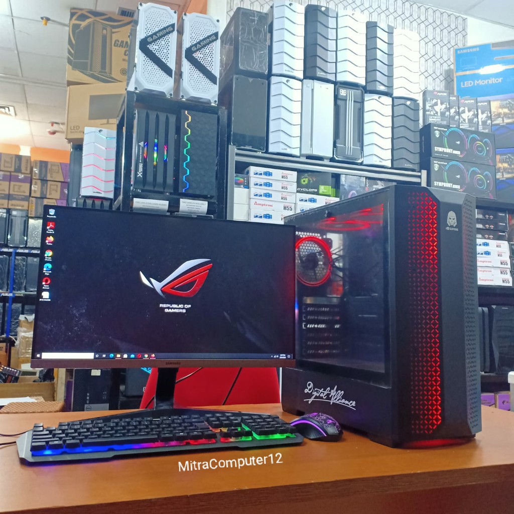 PC GAMING I7 3770 VGA GTX 750TI LED 24 INCH SIAP PAKAI