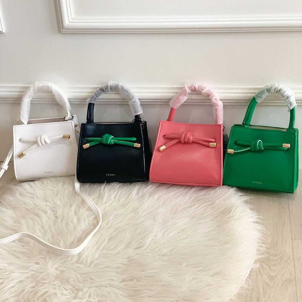 PEDRO MINI ROPE-TRIMMED TOP HANDLE BAG 01162