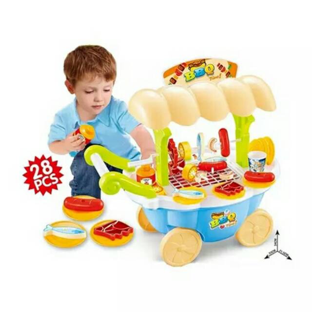 Mainan anak barbeque set