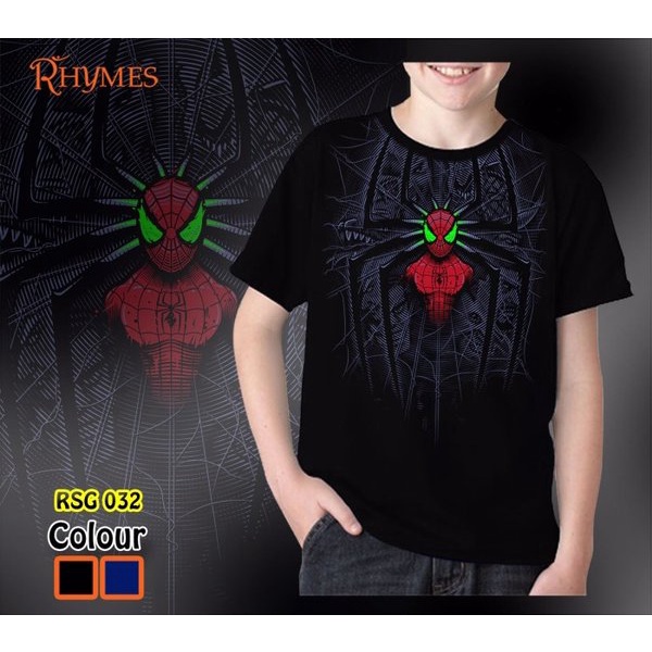 Kaos Anak Spiderman No Way Home Laki Laki Glow In The Dark Rhymes Baju