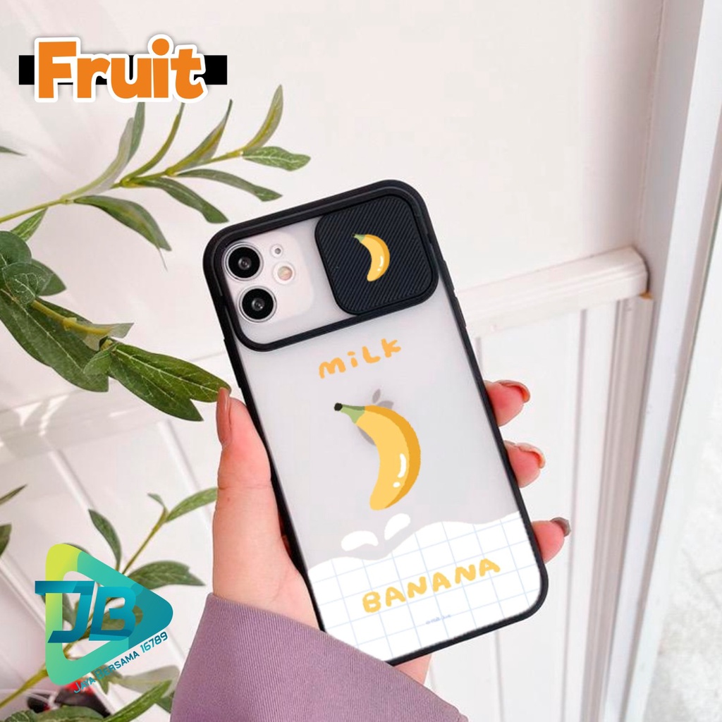 SOFTCASE SLIDE KAMERA FRUIT OPPO VIVO SAMSUNG XIAOMI REALME IPHONE ALL TYPE JB4937