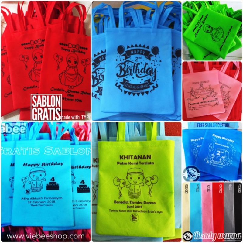 

Tas Souvenir , Tas Sablon Custom, Tas Bingkisan Custom