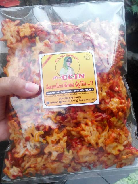 Makaroni , basreng , seblak kering aneka rasa &amp; pikset 1 kg