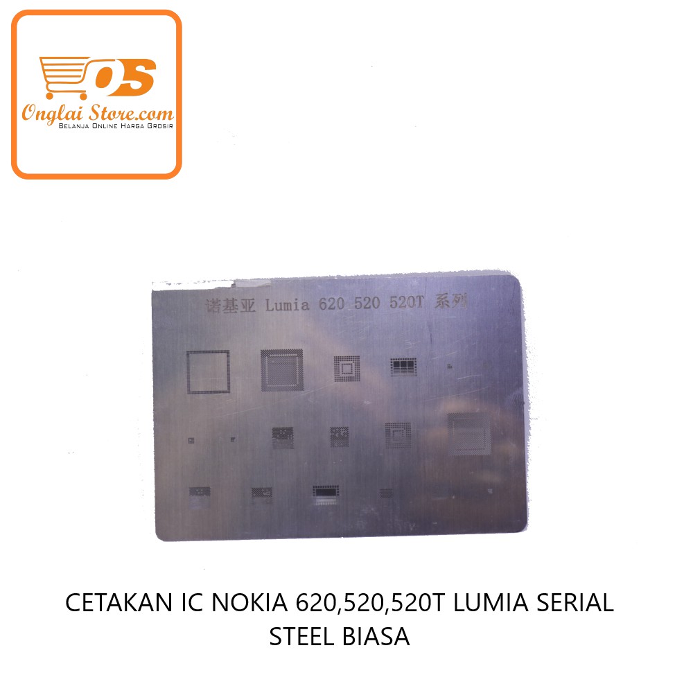 CETAKAN IC BGA NOKIA 620,520,520T LUMIA SERIAL STEEL BIASA