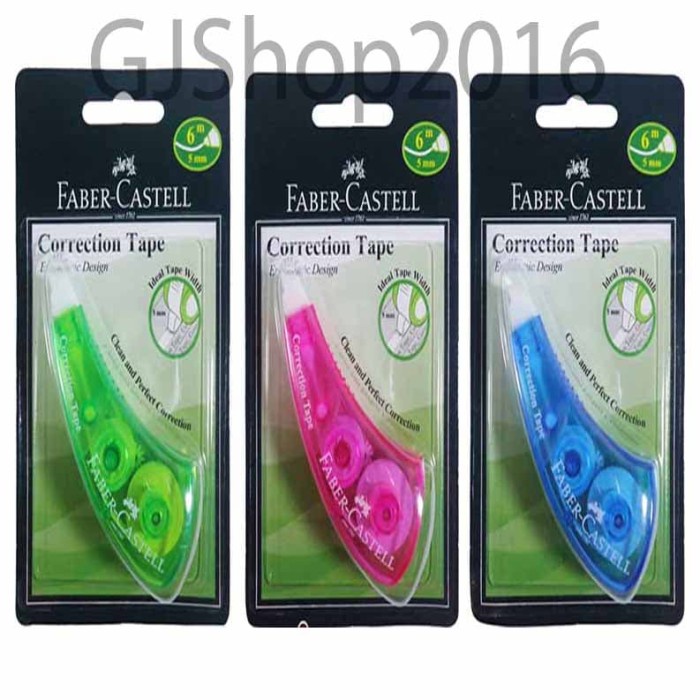 

Terlaris Tip Ex Kertas Faber Castell / Tip-Ex Roll / Correction Tape Enn-506 Limited