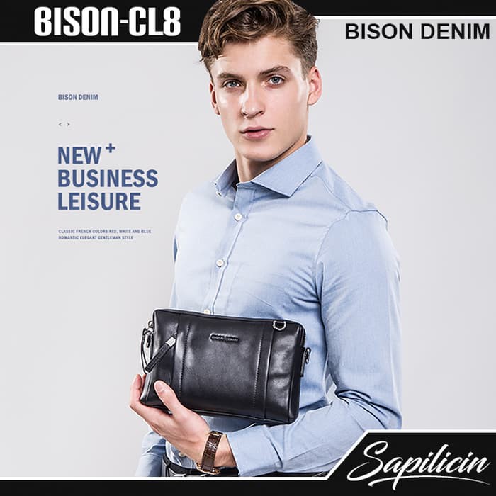 Clutch Pria Murah Clutch Andbun By The X Woof Xclutch Kantoran Import Jm 3242 LV78  Bison Denim Me