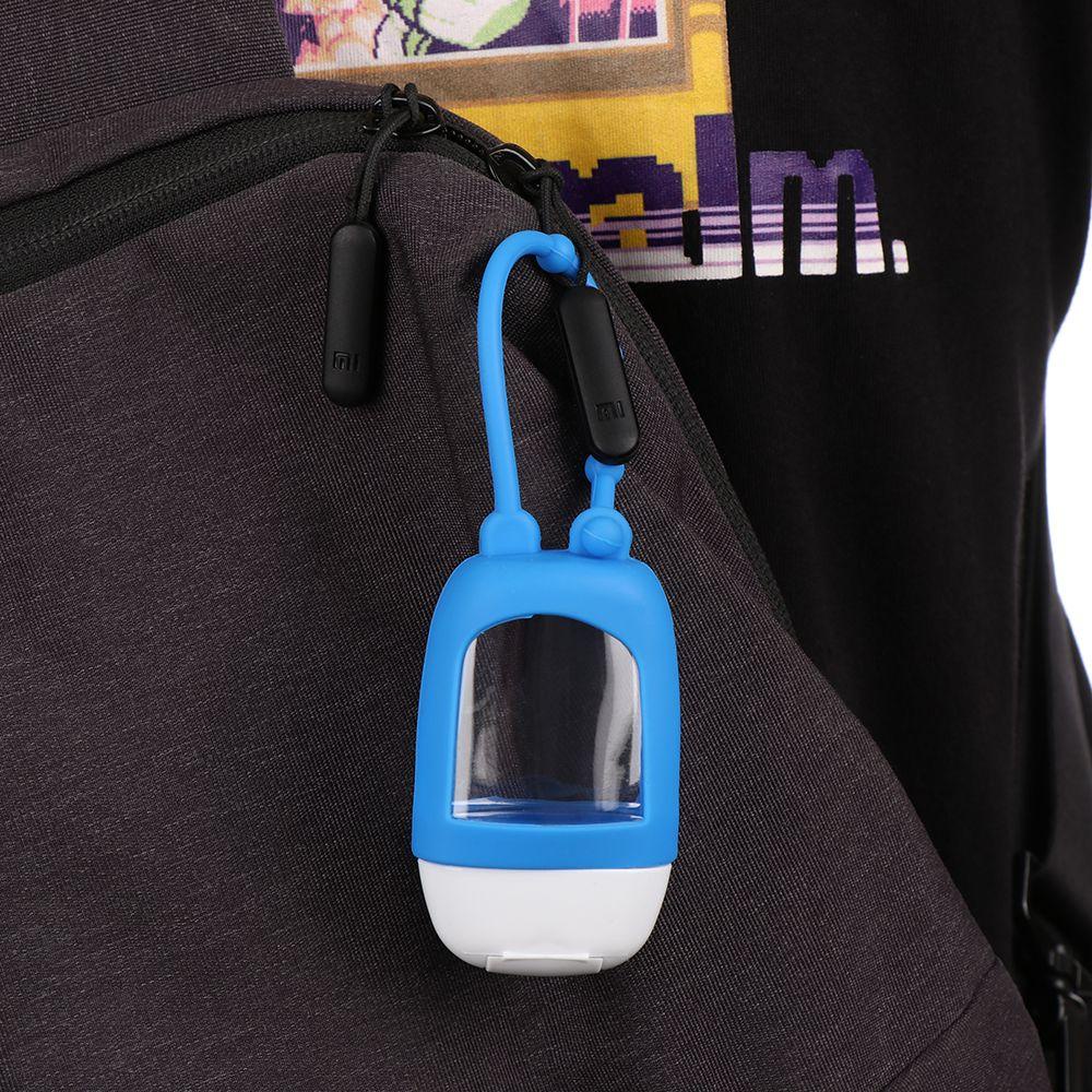 Top Hand Sanitizer Travel Botol Isi Ulang Sub-Botol Silikon Gantungan Kunci Holder