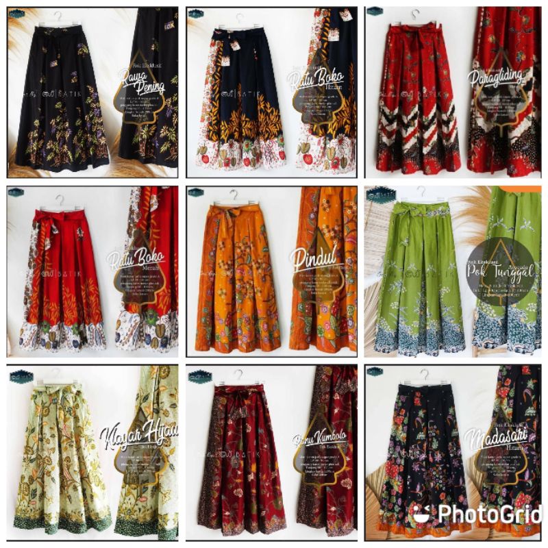 Rok batik modern kekinian bahan premium ukuran dewasa pinggang karet